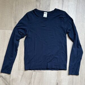 Athleta Deep Blue Long Sleeve Tee